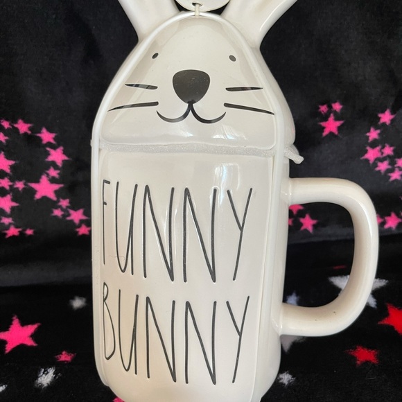Rae Dunn Bunny mug with topper. - Picture 3 of 3